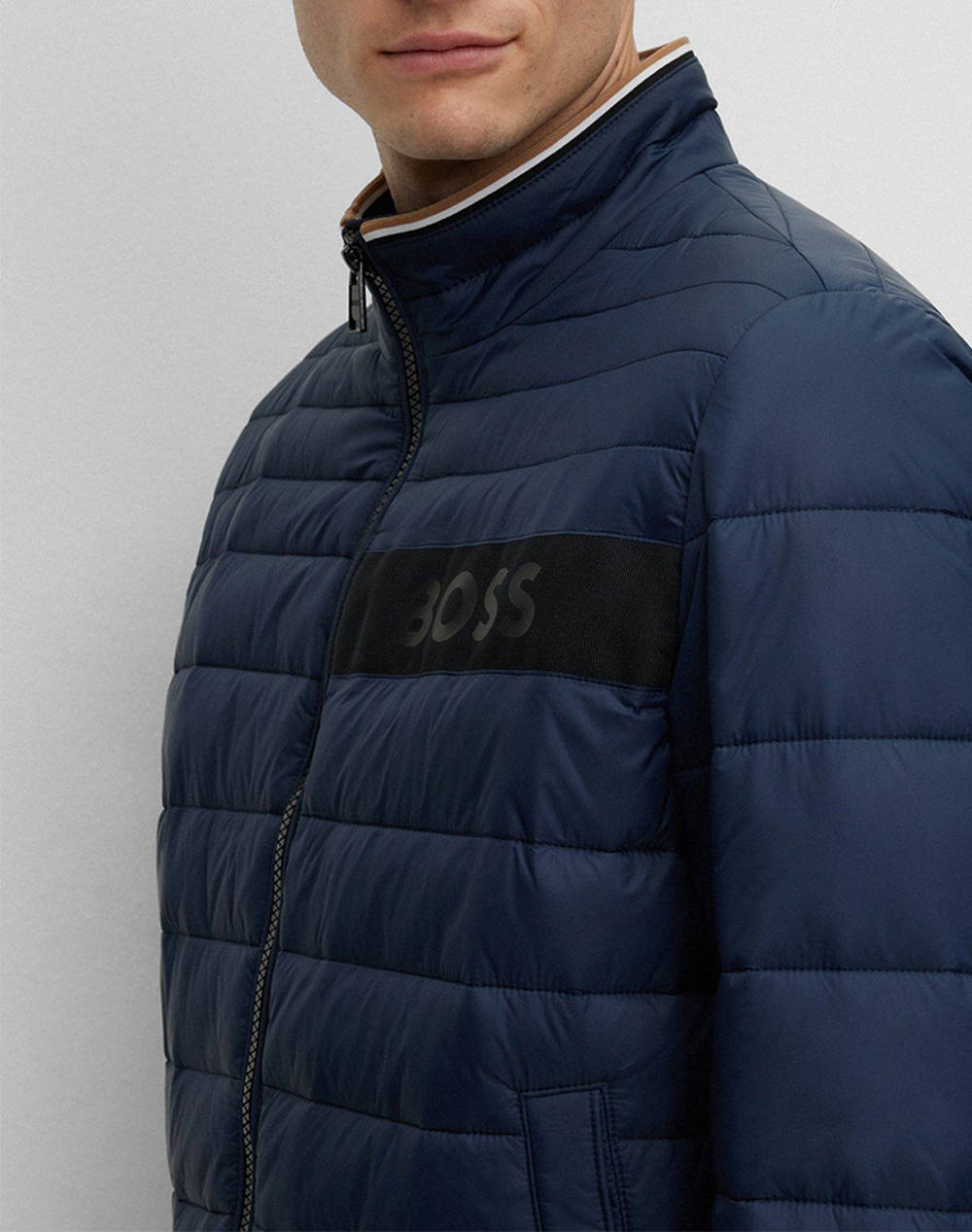 Boss Μπουφάν Darolus 50464308-404 Darkblue ανδρικά ρούχα Πανωφορια μπουφάν Politikos Shop Πολιτικός