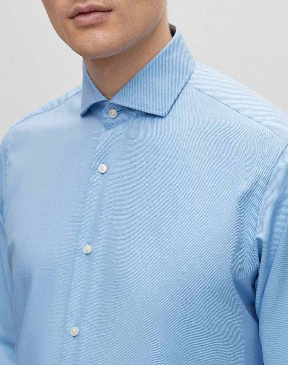 Boss Πουκαμισο H-Joe-Spread-C1-222 50474279-450 Lightblue ανδρικά ρούχα πουκάμισα Politikos Shop Πολιτικός