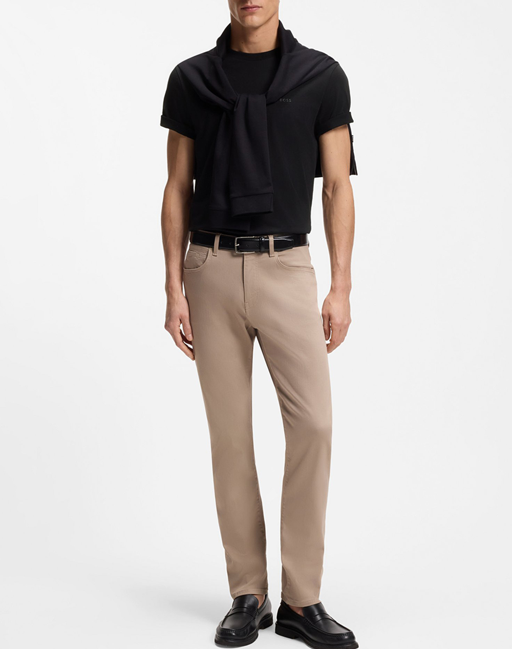 Boss Thompson 01 10241525 50468347-001-001 Black ανδρικά ρούχα μπλούζες T-Shirt Politikos Shop Πολιτικός