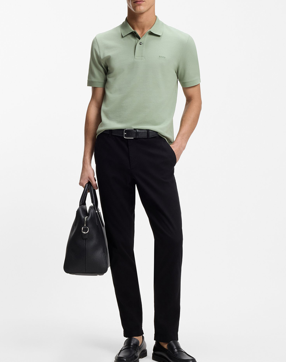 Boss Pallas 10278258 01 50553564-373-373 Lightgreen ανδρικά ρούχα μπλούζες Polo Politikos Shop Πολιτικός