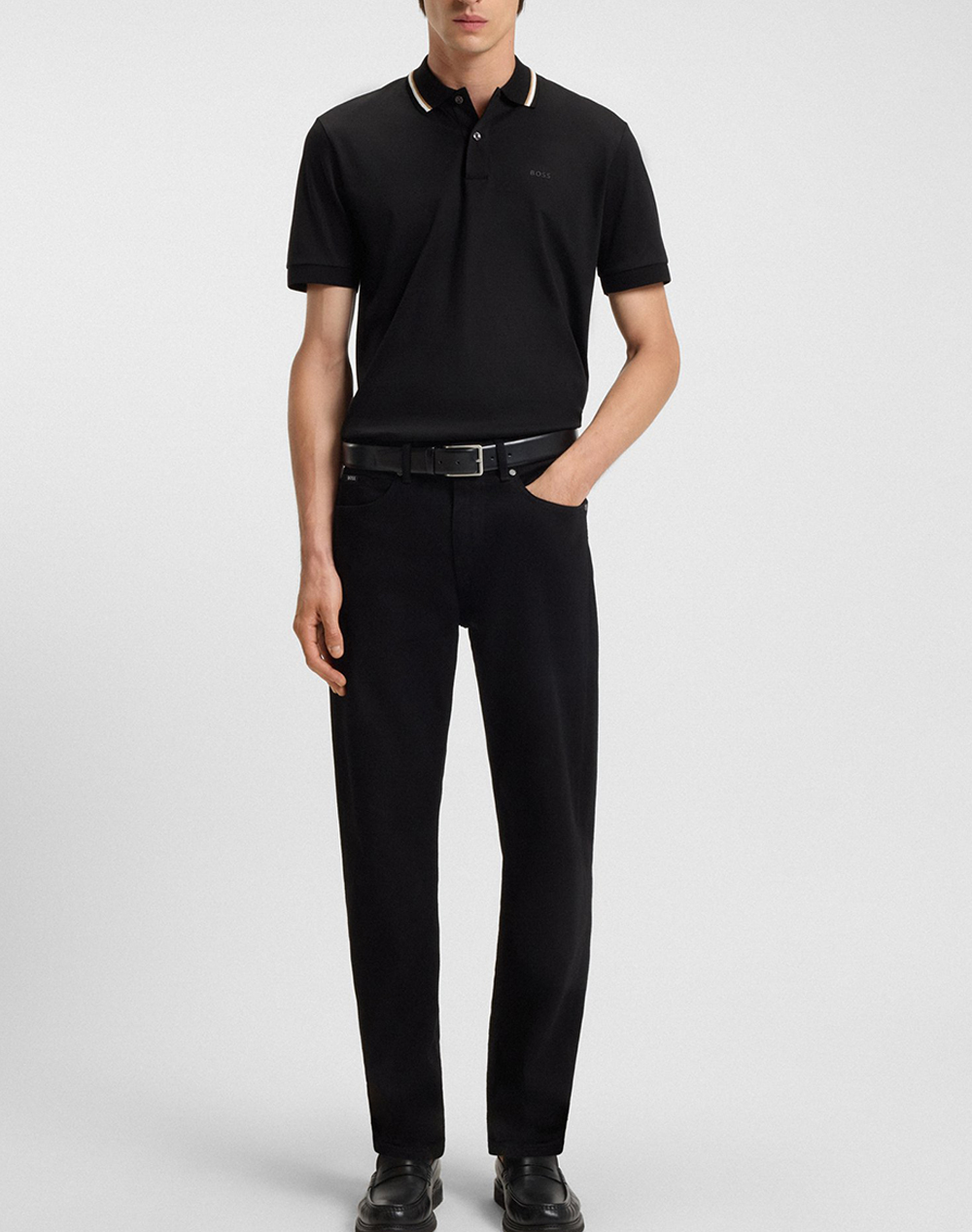 Boss Penrose 38 10228475 01 50469360-001-001 Black ανδρικά ρούχα μπλούζες Polo Politikos Shop Πολιτικός