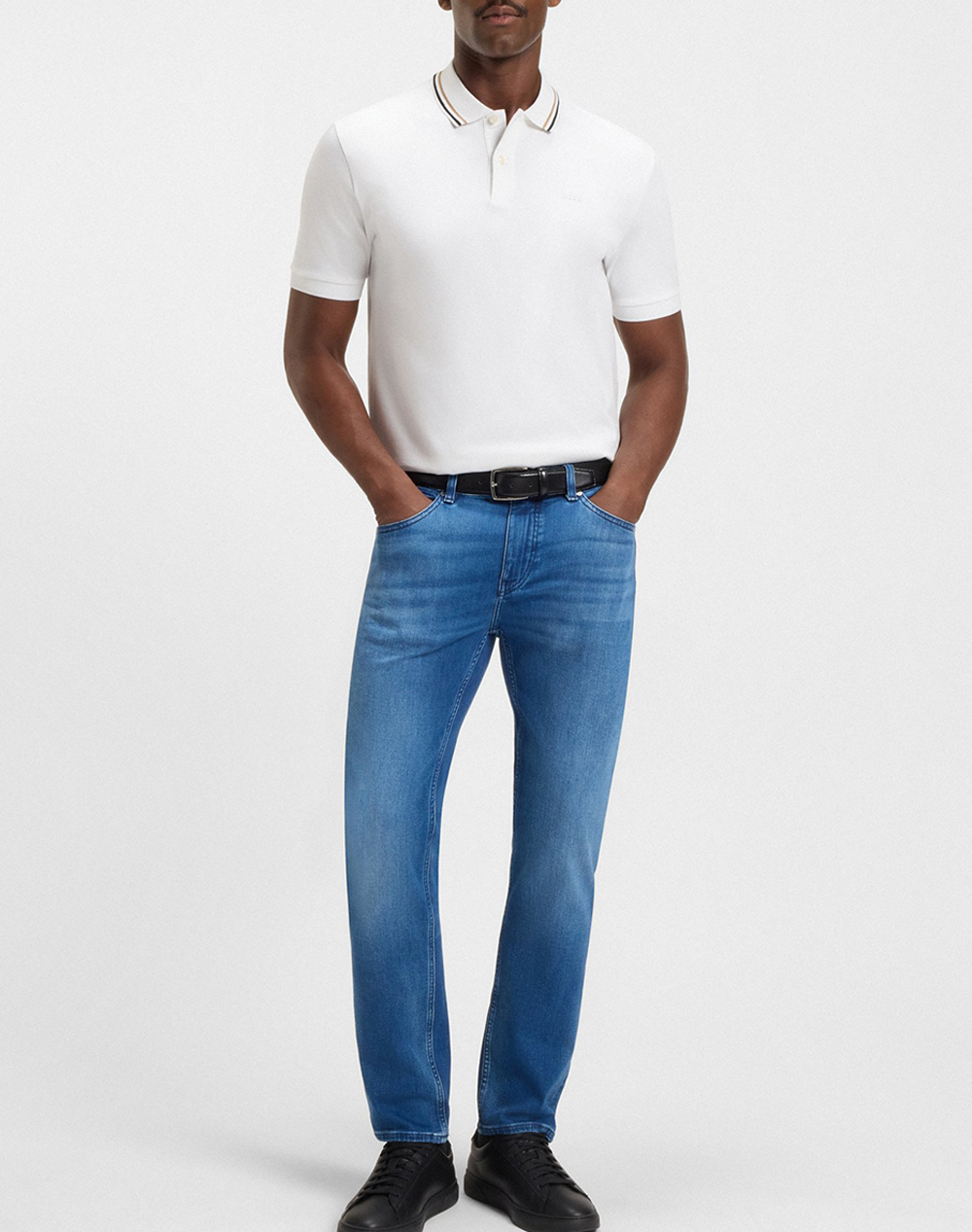 Boss Penrose 38 10228475 01 50469360-100-100 White ανδρικά ρούχα μπλούζες Polo Politikos Shop Πολιτικός