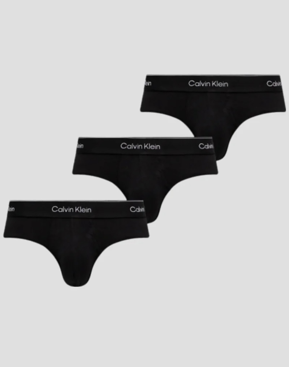 CALVIN KLEIN CALVIN KLEIN JEANS HIP BRIEF 3PK LV00NB4388-TM6 TotalBlack