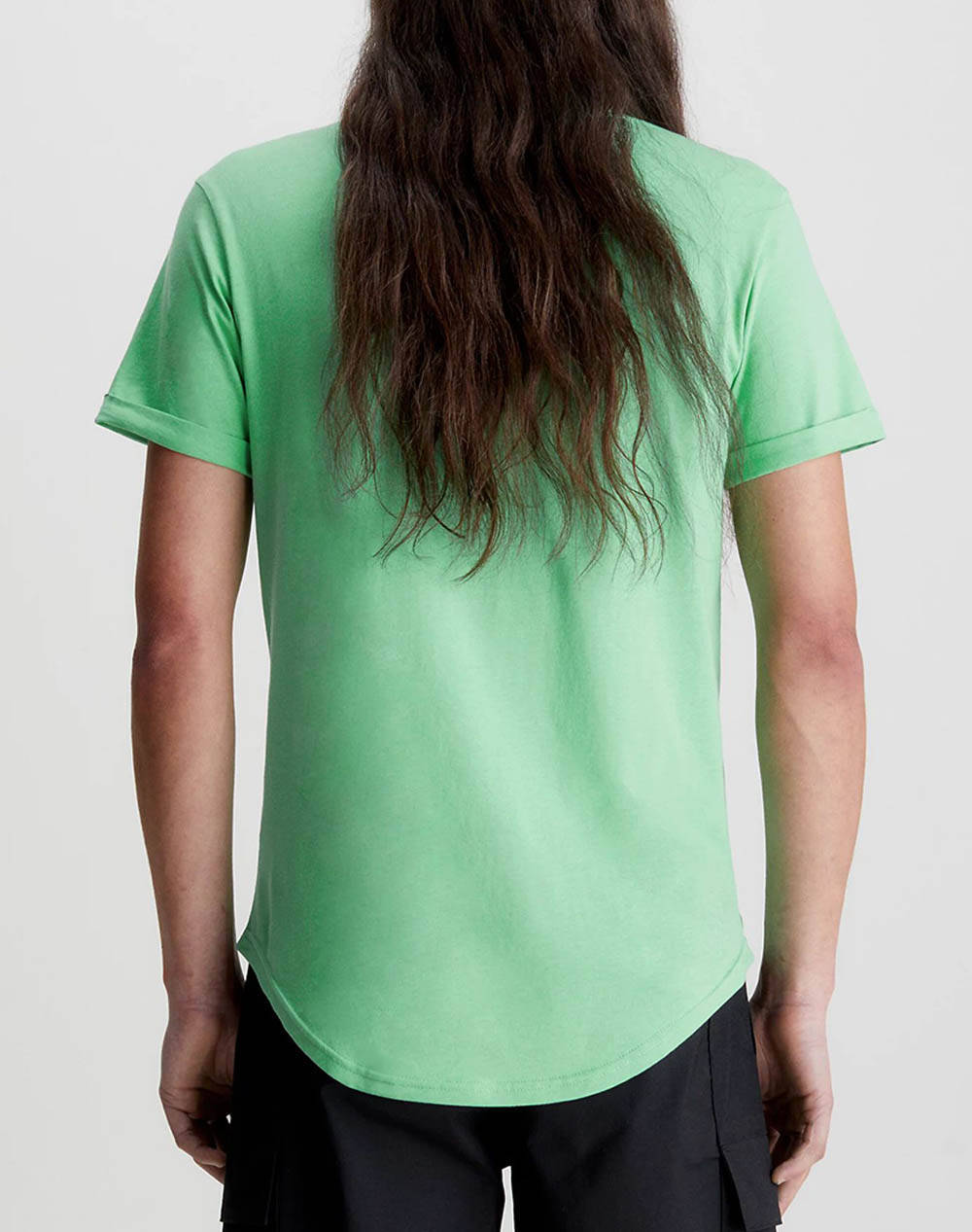 CALVIN KLEIN JEANS ΜΠΛΟΥΖΑ BADGE TURN UP SLEEVE J30J315319-L1C LawnGreen φωτογραφία