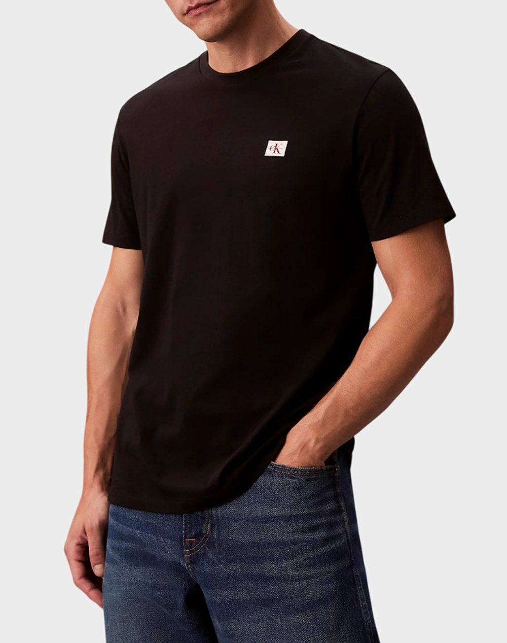 CALVIN KLEIN JEANS SS BADGE 30S JERSEY CLASSIC TEE LV04RC272G-UB1 Black