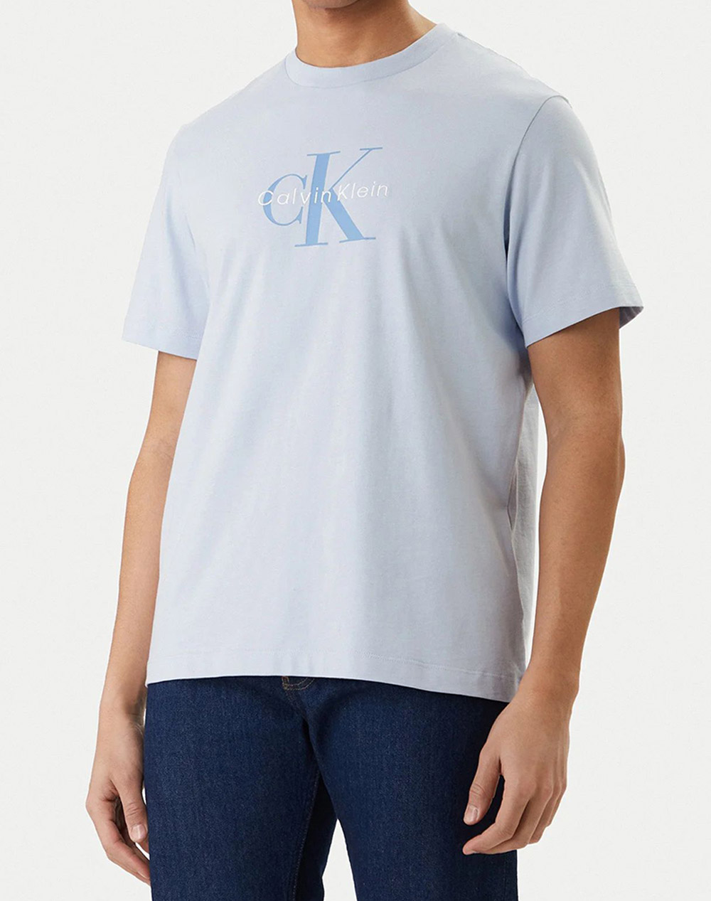 CALVIN KLEIN JEANS SS Hero Monologo Tee 20s LV04RB862G-C1O Ciel