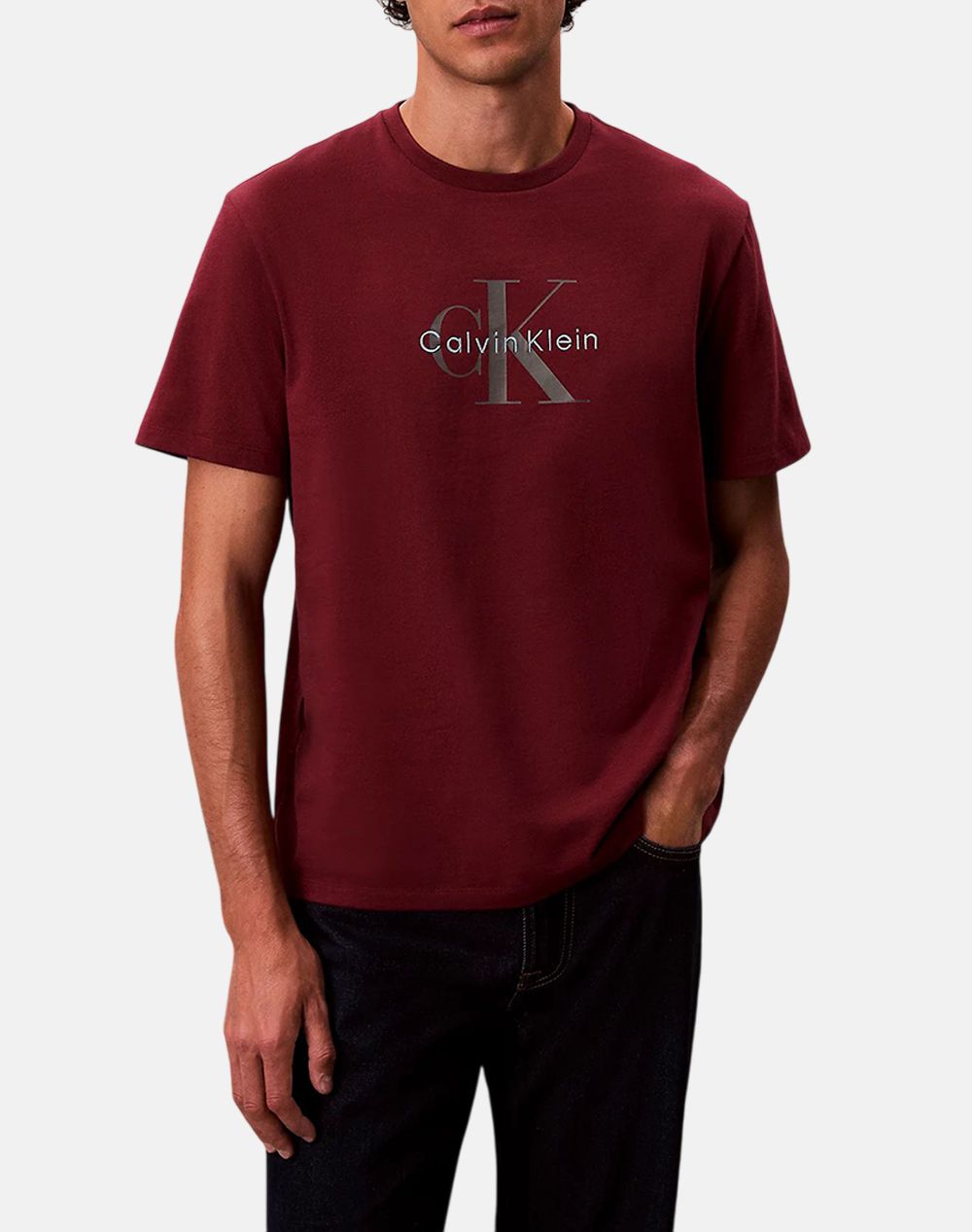 CALVIN KLEIN JEANS SS Hero Monologo Tee 20s LV04RB862G-WCV DarkRed