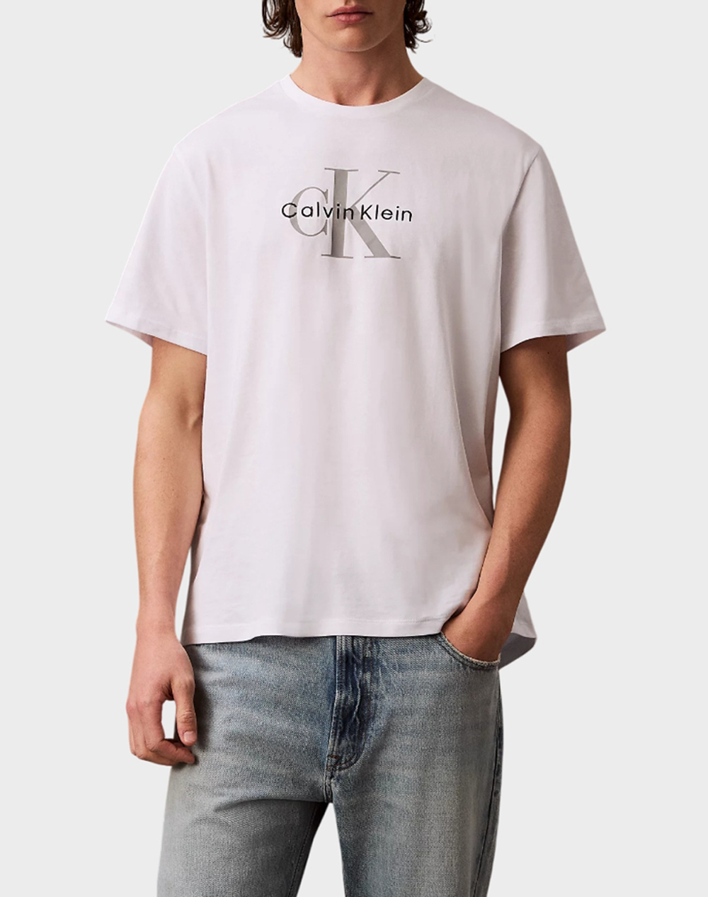CALVIN KLEIN JEANS SS Hero Monologo Tee 20s LV04RB862G-YAA White