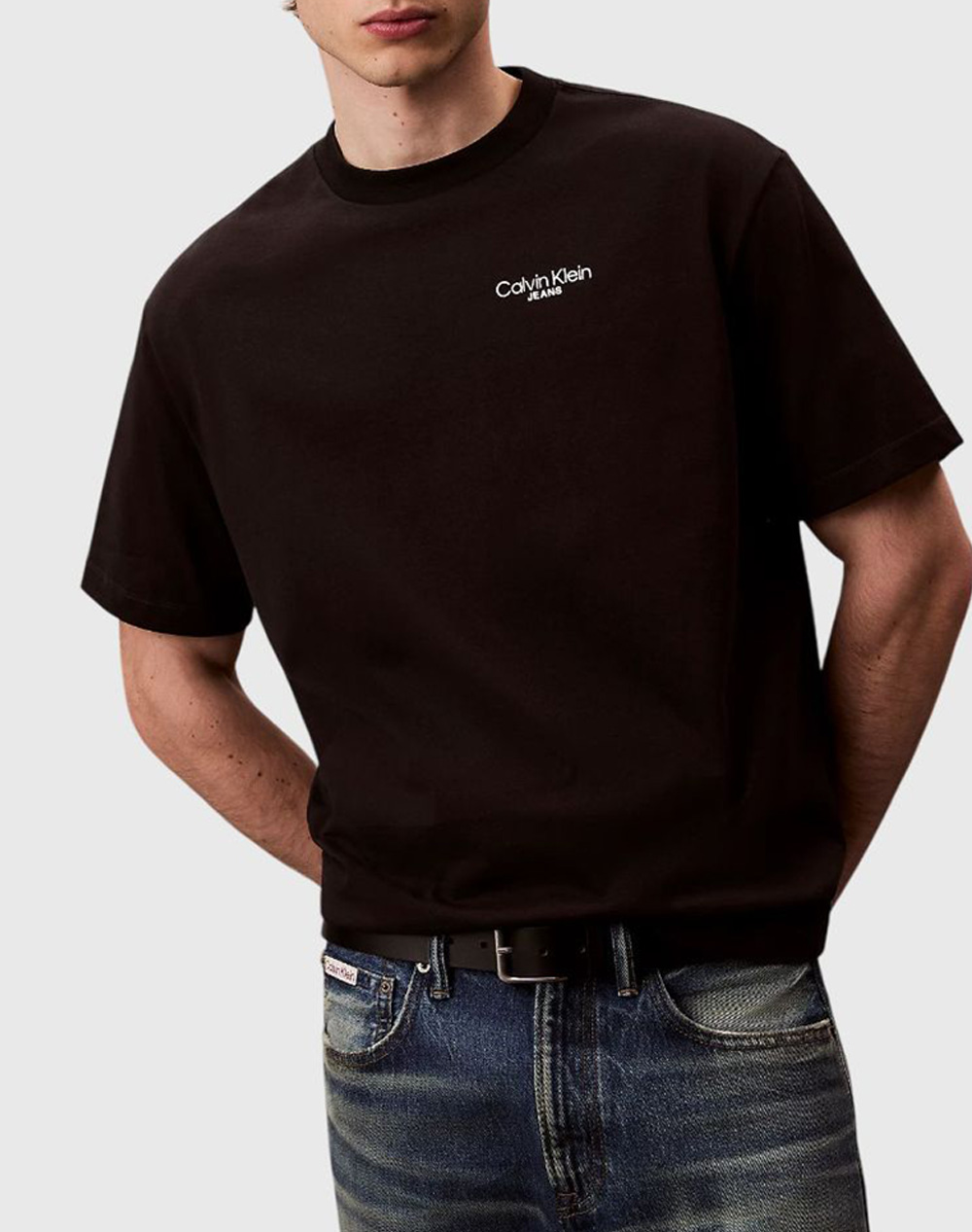 CALVIN KLEIN JEANS LOGO BACK PRINT T-SHIRT LV04RD825G-UB1 Black