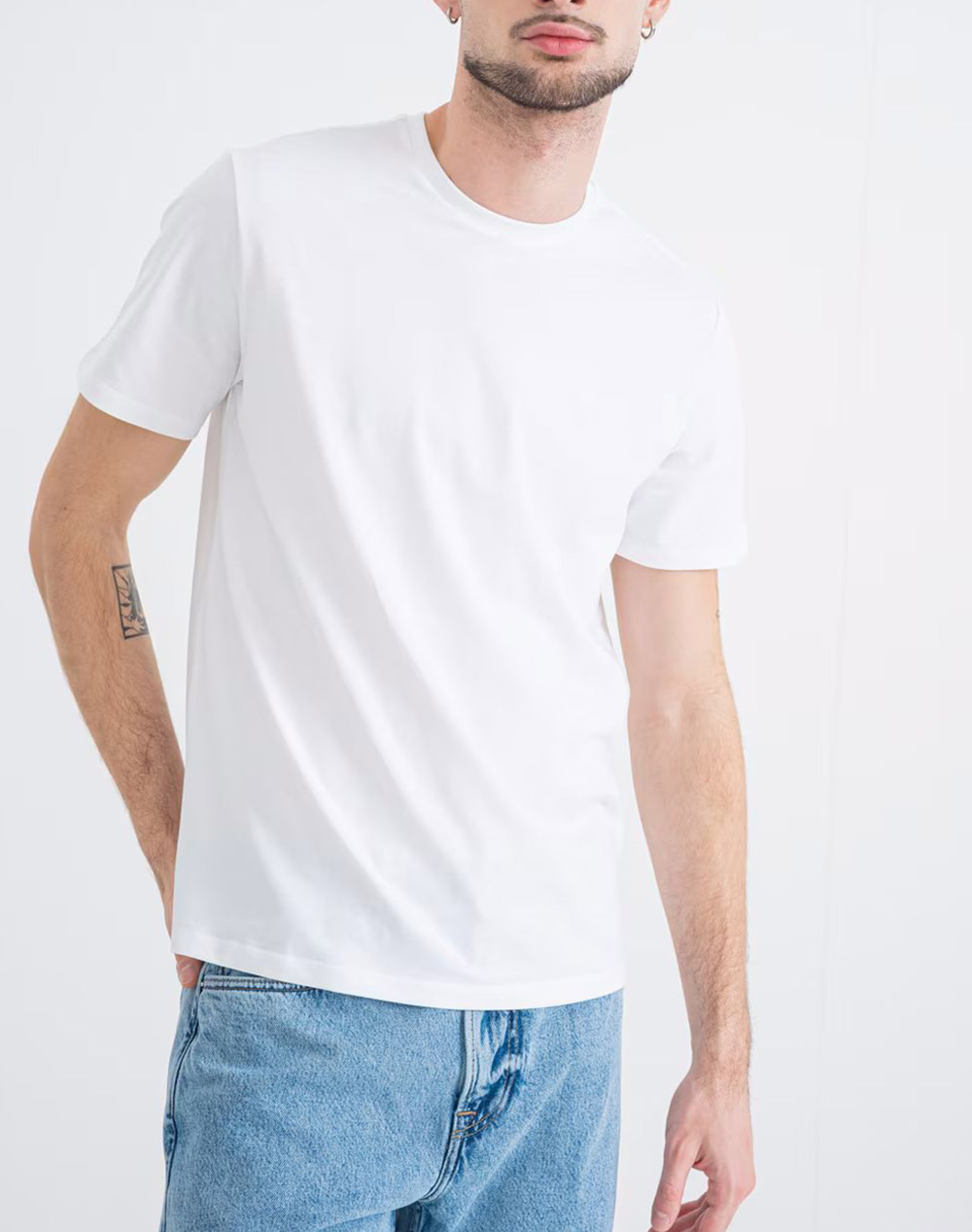 CALVIN KLEIN JEANS SS CLASSIC MONOGRAM TEE LV04RD254G-YAF White
