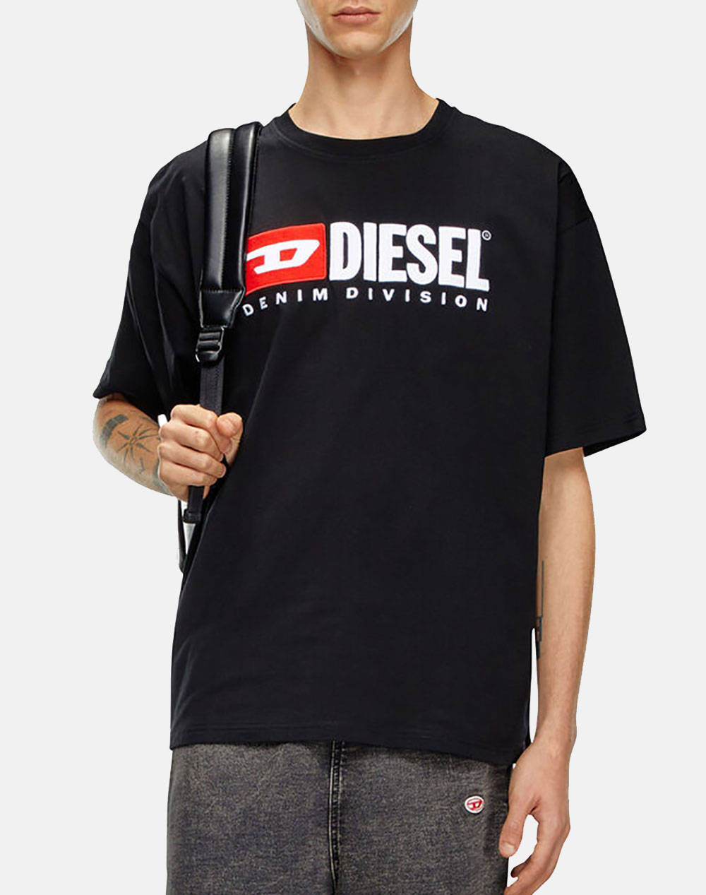 DIESEL T-BOXT-DIV T-SHIRT A149430GRAI-9XX Black