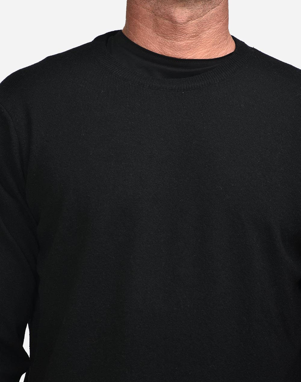 Ellemme Ανδρικό Πλεκτο 6413-02 Black ανδρικά ρούχα μπλούζες Πλεκτά Politikos Shop Πολιτικός