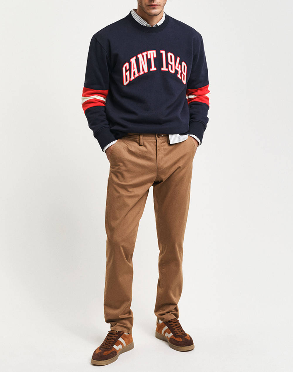 GANT ΠΑΝΤΕΛΟΝΙ SLIM TWILL CHINOS 3G1505221-34-210 Camel φωτογραφία