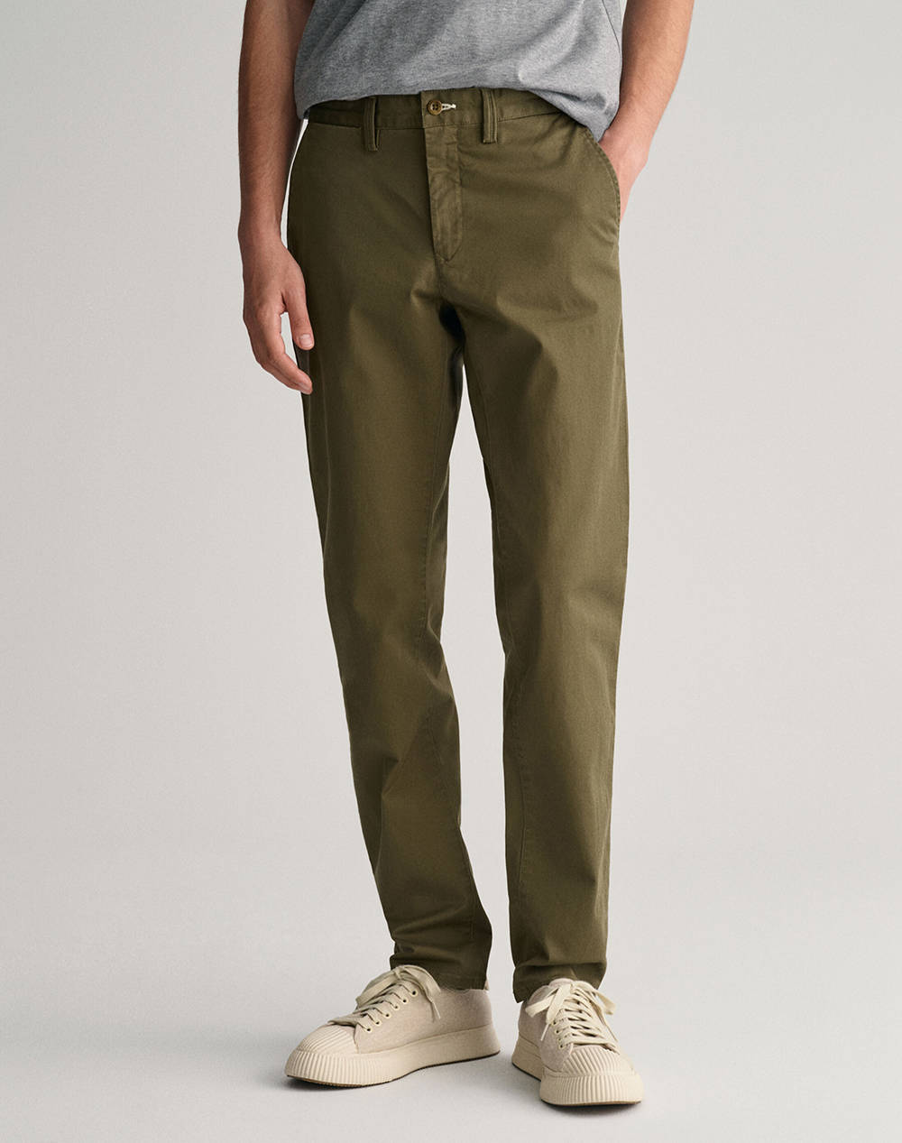 GANT ΠΑΝΤΕΛΟΝΙ SLIM TWILL CHINOS 3G1505221-34-301 DarkOliveGreen
