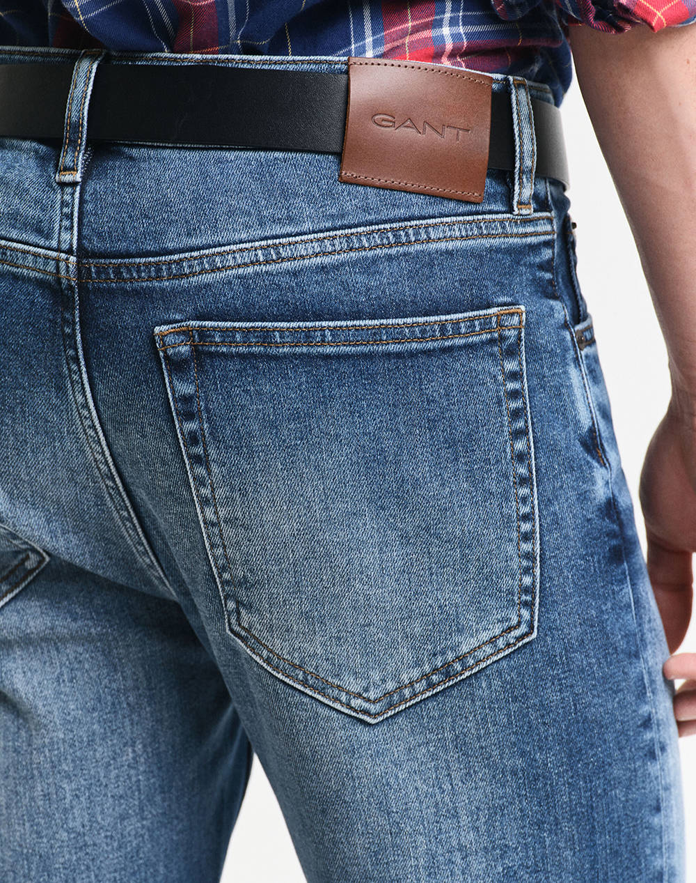 GANT ΠΑΝΤΕΛΟΝΙ REGULAR GANT JEANS 3G1000261-34-973 DarkBlue φωτογραφία