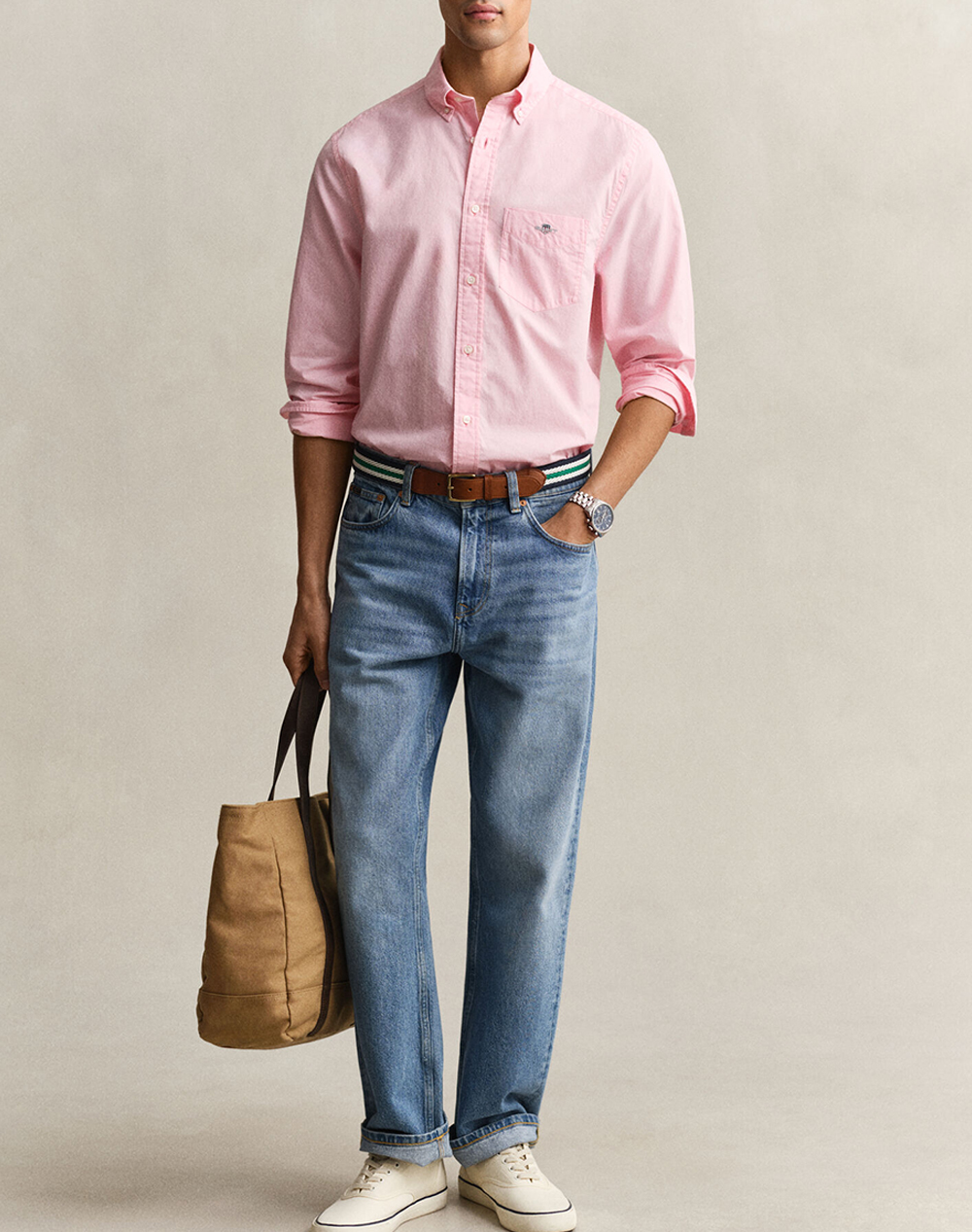 Gant Υποκαμισο Μμ Reg Poplin Shirt 3G3000100-666 Pink ανδρικά ρούχα πουκάμισα Politikos Shop Πολιτικός