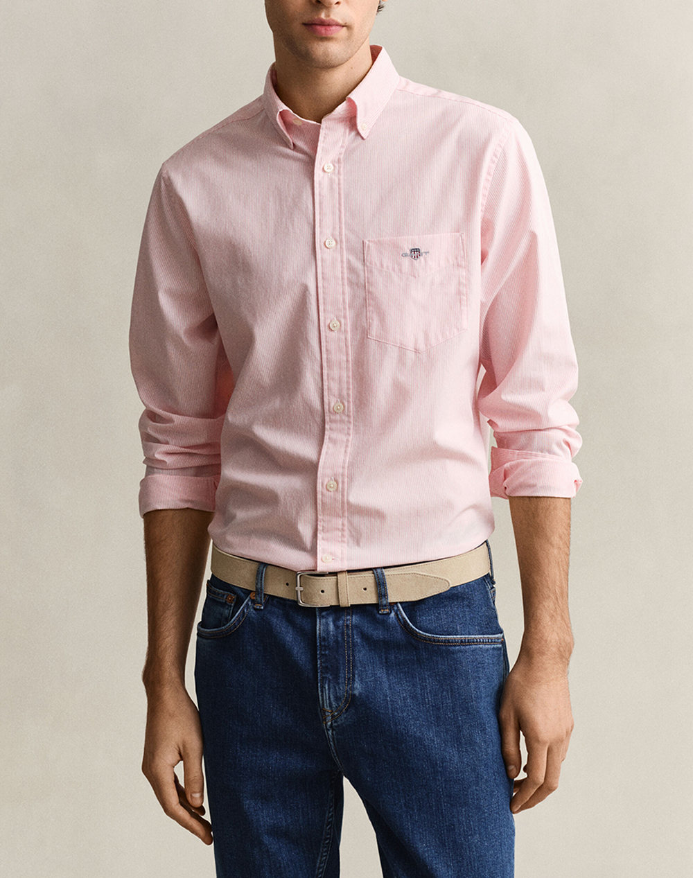 GANT ΥΠΟΚΑΜΙΣΟ ΜΜ REG POPLIN BANKER SHIRT 3G3000140-666 LightPink