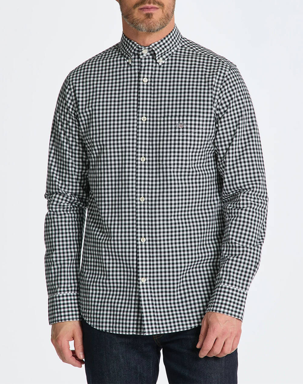 GANT ΥΠΟΚΑΜΙΣΟ ΜΜ REG POPLIN GINGHAM SHIRT 3G3000120-5 Black