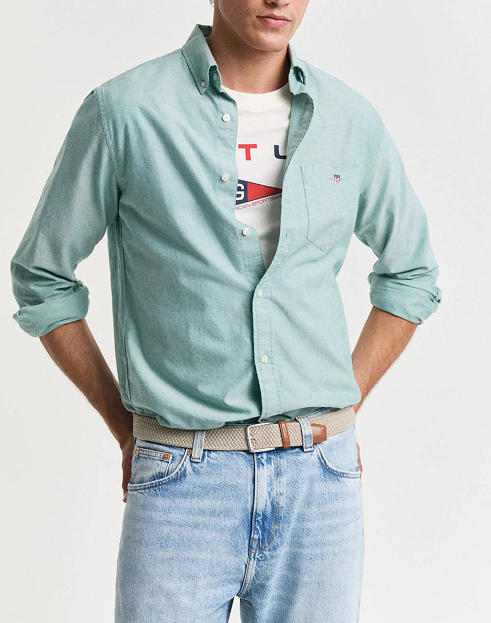 GANT ΥΠΟΚΑΜΙΣΟ ΜΜ REG OXFORD SHIRT 3G3000200-322 LawnGreen