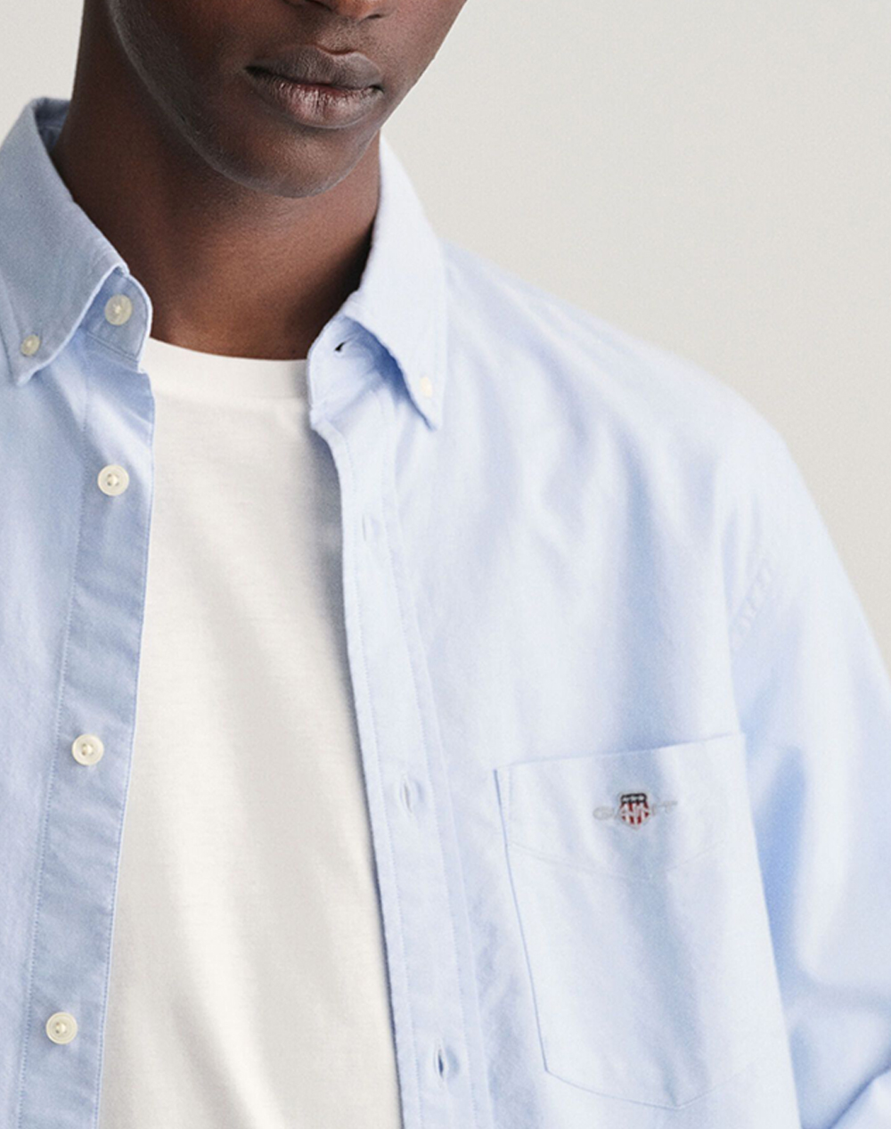 Gant Υποκαμισο Μμ Reg Oxford Shirt 3G3000200-455 Lightblue ανδρικά ρούχα πουκάμισα Politikos Shop Πολιτικός
