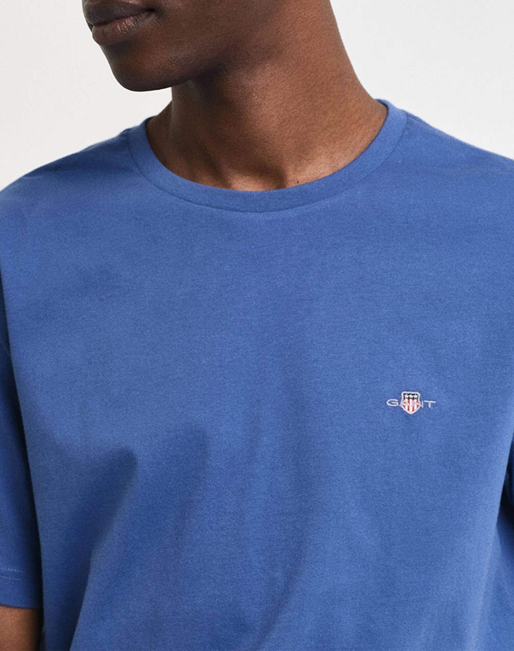 Gant Μπλούζα Κμ Reg Shield Ss T-Shirt 3G2003184-442 Blue ανδρικά ρούχα μπλούζες Politikos Shop Πολιτικός