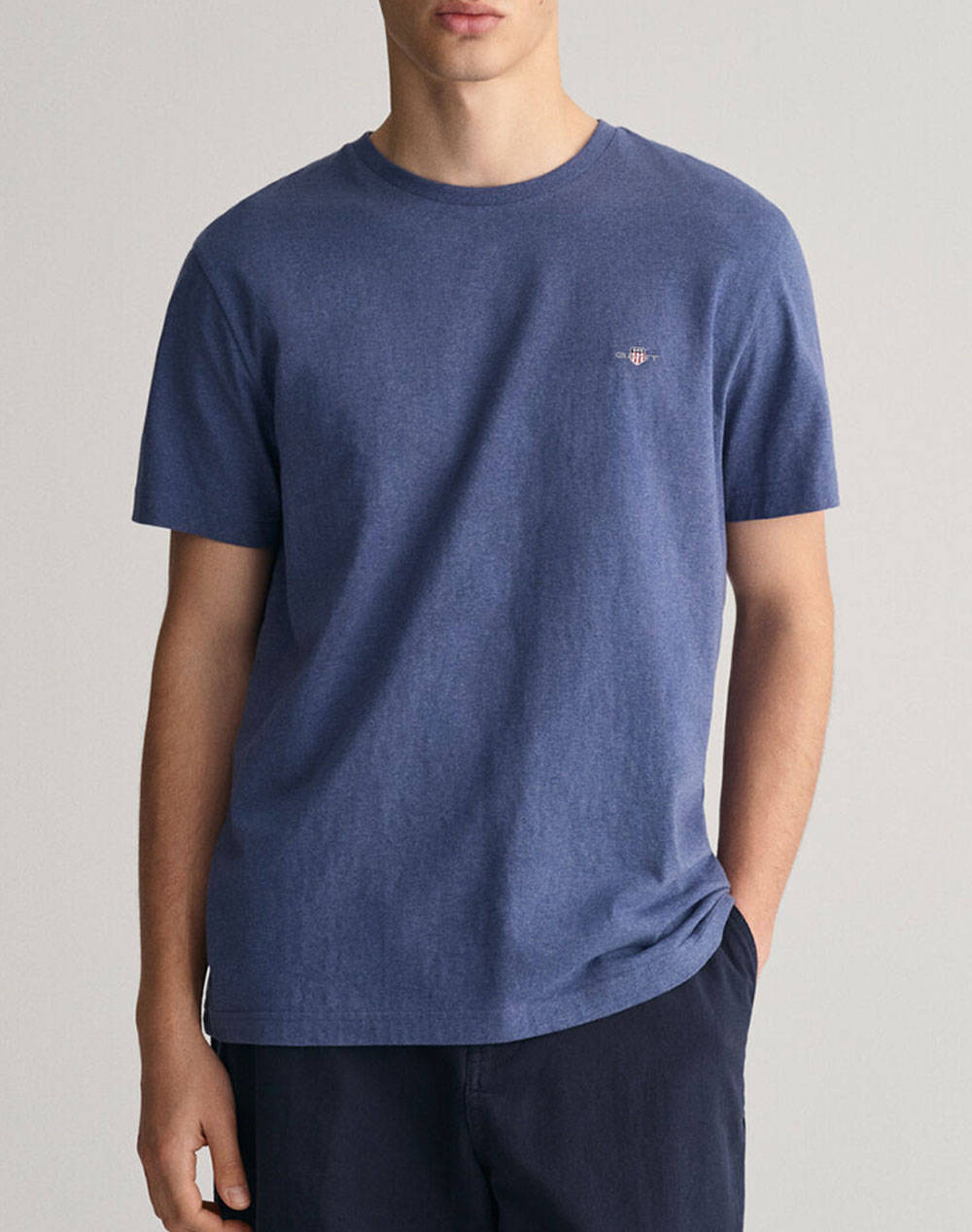 GANT ΜΠΛΟΥΖΑ ΚΜ REG SHIELD SS T-SHIRT 3G2003184-902 Indigo