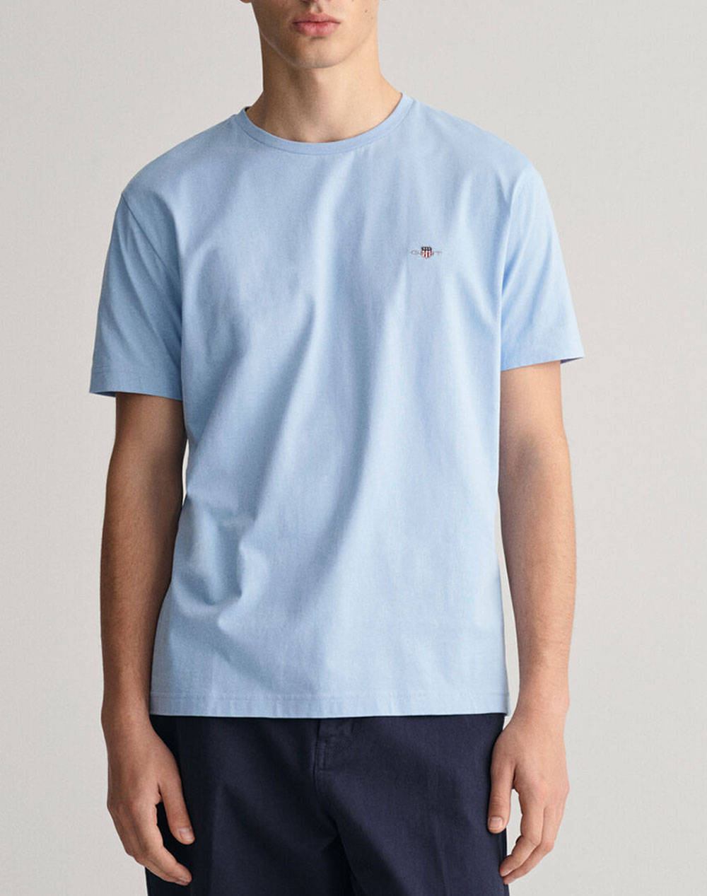 GANT ΜΠΛΟΥΖΑ ΚΜ REG SHIELD SS T-SHIRT 3G2003184-468 LightBlue