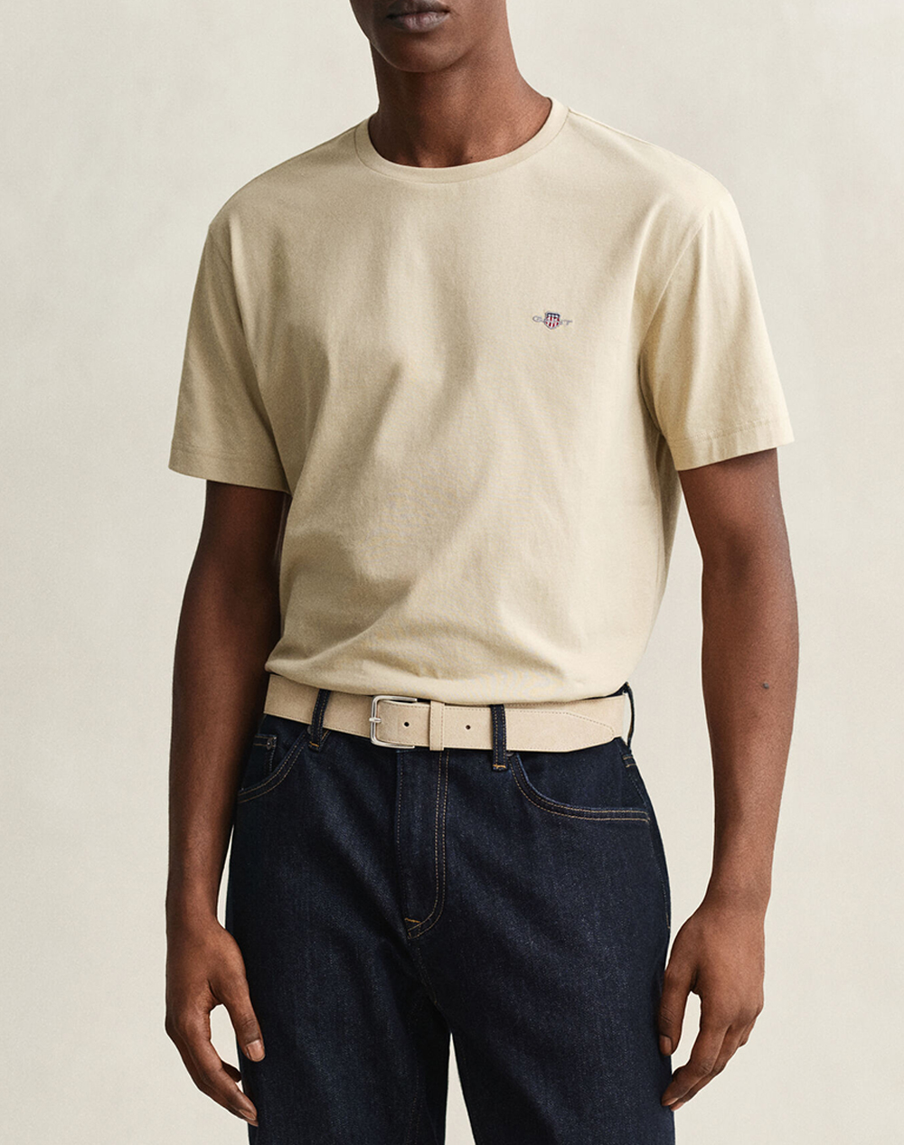 GANT ΜΠΛΟΥΖΑ ΚΜ REG SHIELD SS T-SHIRT 3G2003184-200 LightTan