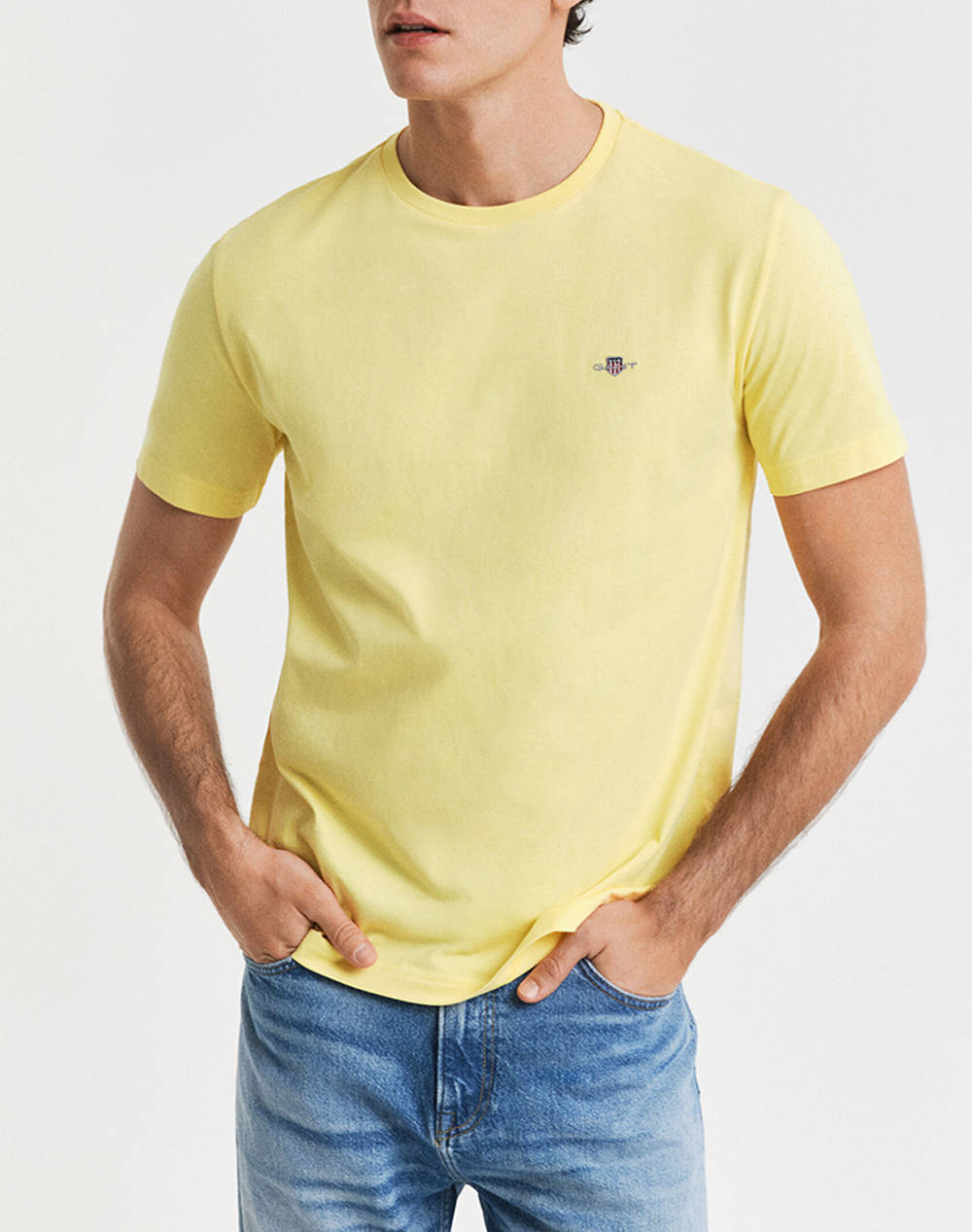 GANT ΜΠΛΟΥΖΑ ΚΜ REG SHIELD SS T-SHIRT 3G2003184-714 LightYellow