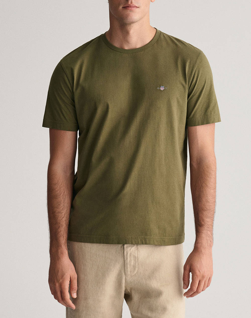 GANT ΜΠΛΟΥΖΑ ΚΜ REG SHIELD SS T-SHIRT 3G2003184-301 Olive