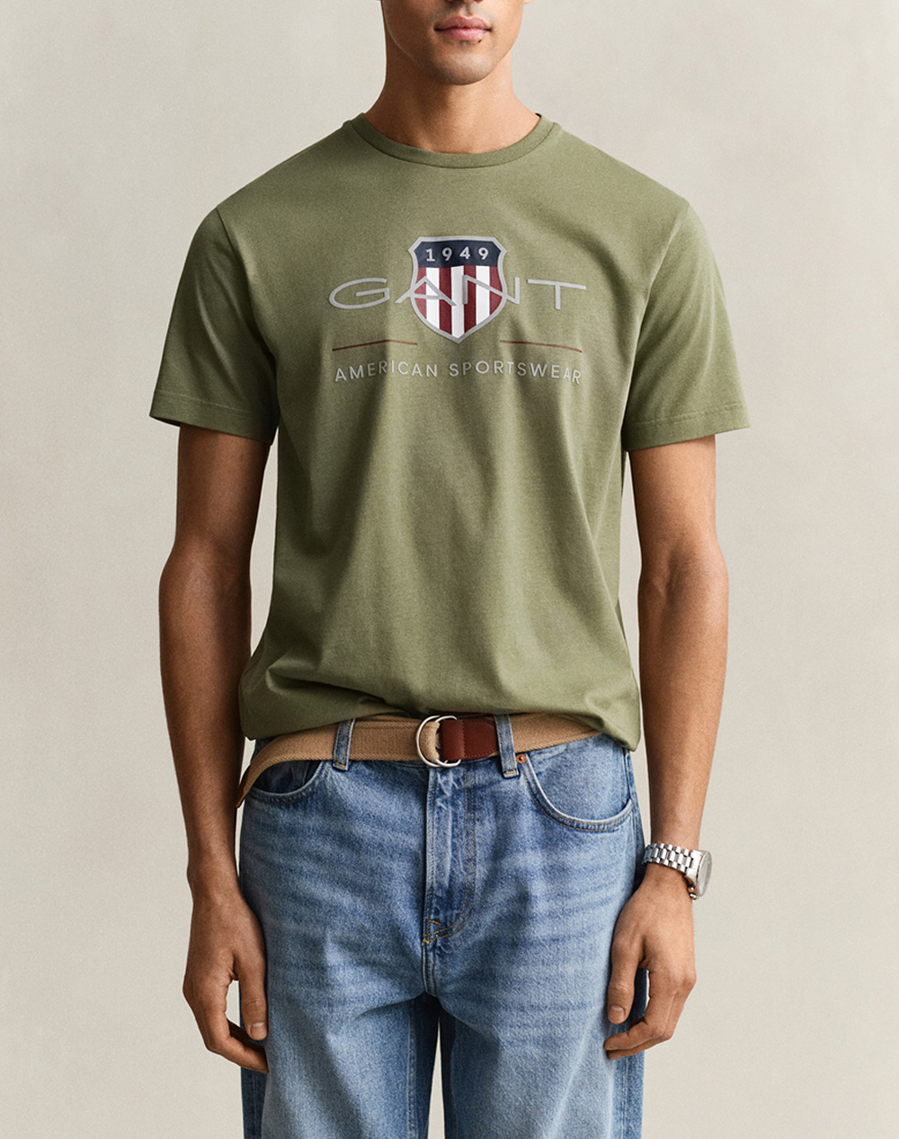 GANT ΜΠΛΟΥΖΑ ΚΜ REG ARCHIVE SHIELD SS T-SHIRT 3G2003199-379 Olive