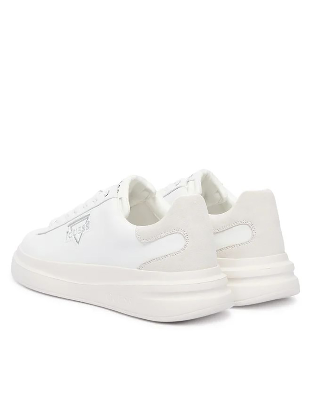 Guess Elban Παπουτσι Ανδρικό Fmfbanlel12-White White ανδρικά αθλητικά παπούτσια Politikos Shop Πολιτικός