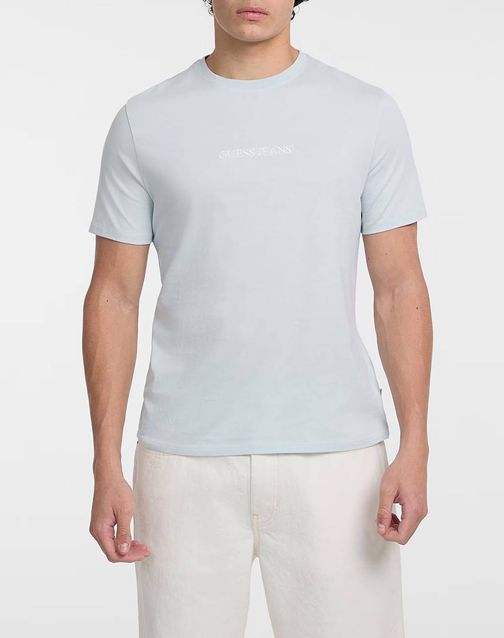 GUESS JEANS GUESS JEANS GJ SS CN SLIM LOGO EMBRO TEE ΜΠΛΟΥΖΑ ΑΝΔΡΙΚΟ M4YI52K8HM0-G7O7 Aqua