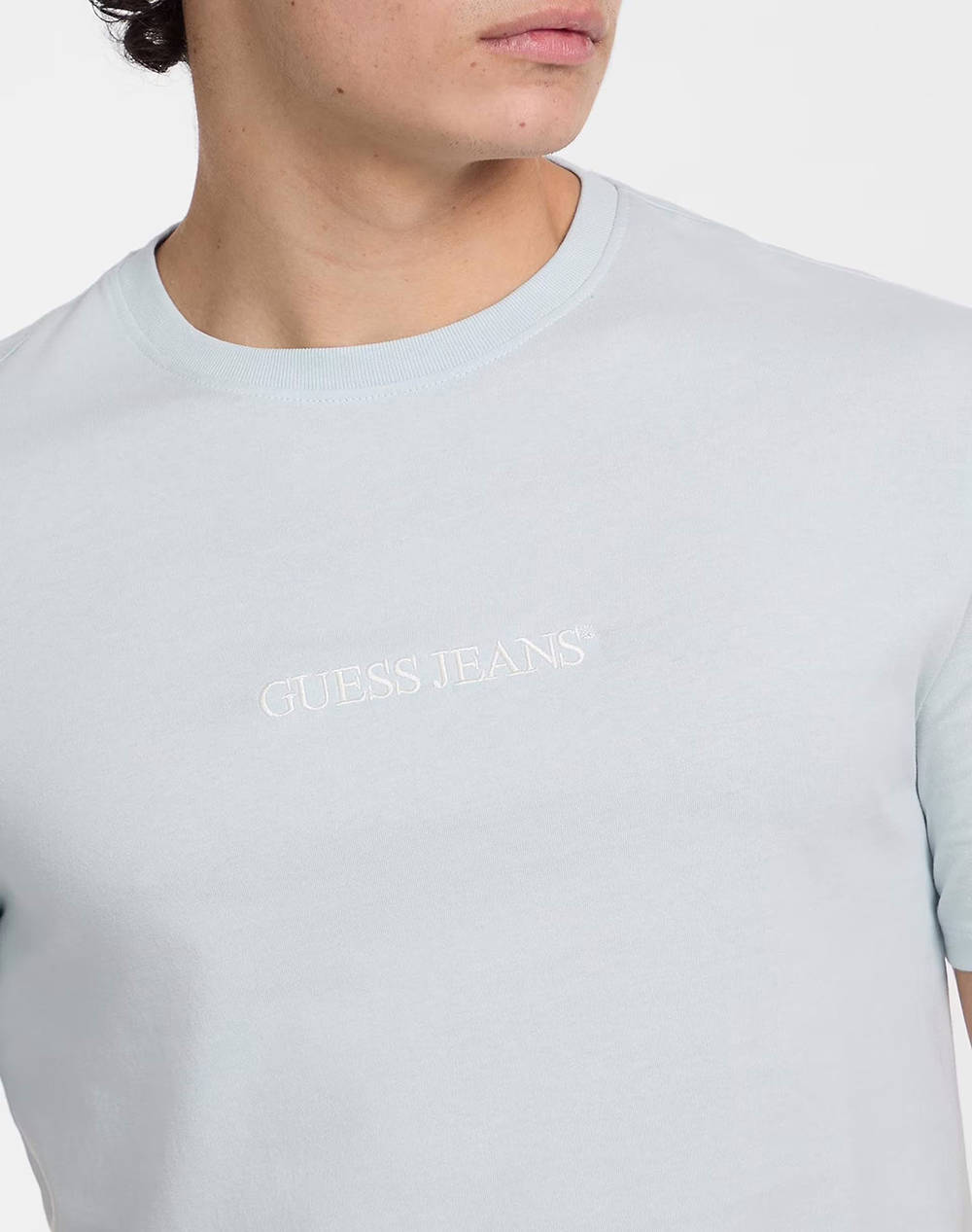 GUESS JEANS GJ SS CN SLIM LOGO EMBRO TEE ΜΠΛΟΥΖΑ ΑΝΔΡΙΚΟ M4YI52K8HM0-G7O7 Aqua φωτογραφία