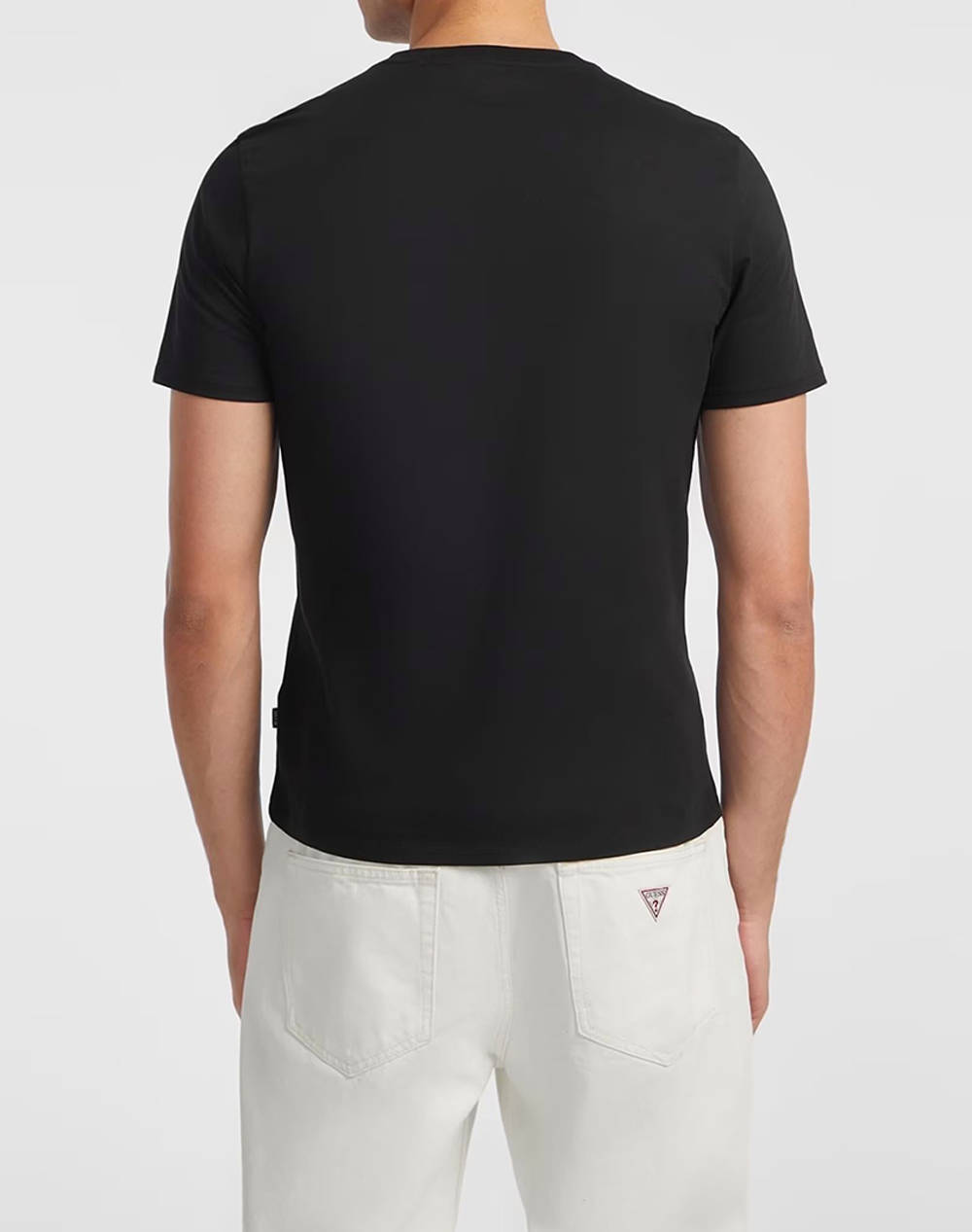 GUESS JEANS GJ SS CN SLIM LOGO EMBRO TEE ΜΠΛΟΥΖΑ ΑΝΔΡΙΚΟ M4YI52K8HM0-JBLK Black φωτογραφία