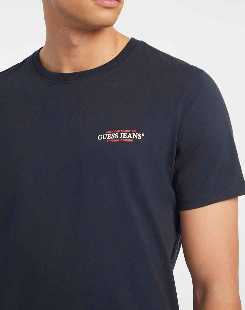 GUESS JEANS GJ SS CN SLIM AMERICAN TR TEE ΜΠΛΟΥΖΑ ΑΝΔΡΙΚΟ M4YI55K8HM0-A71W DarkBlue φωτογραφία