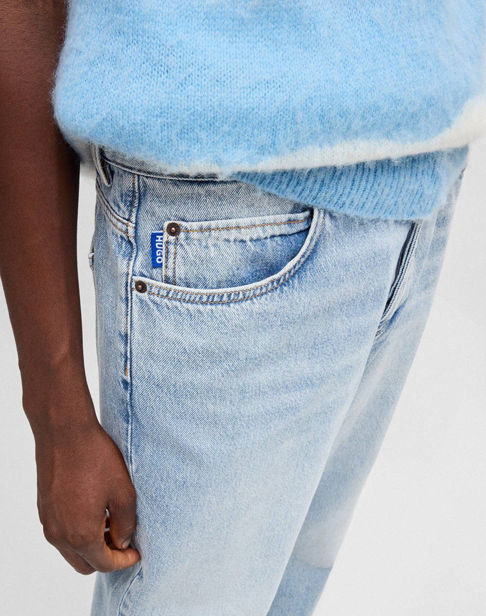 Hugo Nate 10259233 05 50511893-448 Denimlightblue ανδρικά ρούχα παντελόνια Jeans Politikos Shop Πολιτικός
