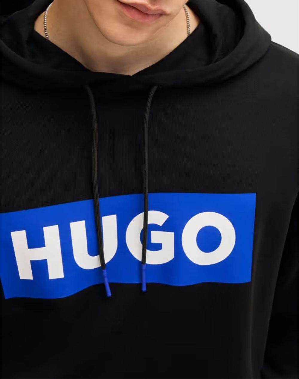 Hugo Nalves 10249110 01 50522370-001 Black ανδρικά ρούχα μπλούζες φούτερ Politikos Shop Πολιτικός