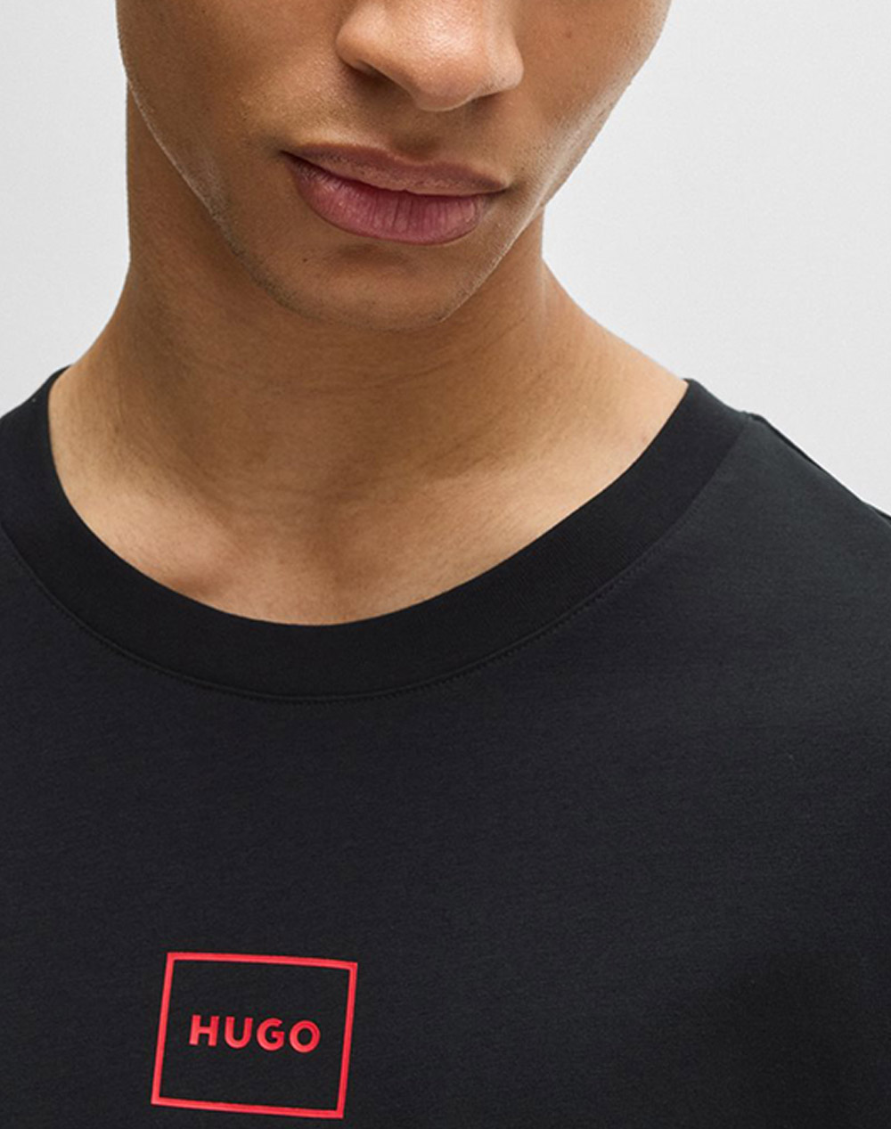 Hugo Laze T-Shirt 10261152 01 50525236-001 Black ανδρικά ρούχα μπλούζες Politikos Shop Πολιτικός