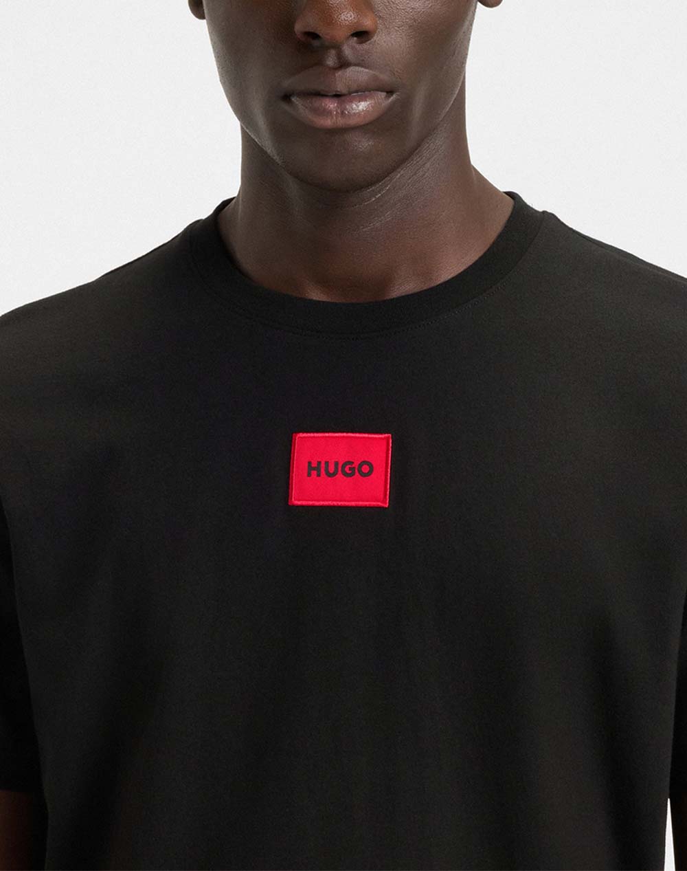 Hugo Diragolino212 10229761 01 50447978-001-001 Black ανδρικά ρούχα μπλούζες T-Shirt Politikos Shop Πολιτικός