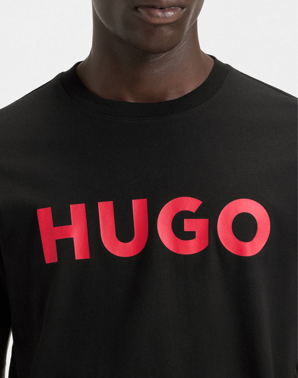 Hugo Dulivio 10229761 01 50467556-001-001 Black ανδρικά ρούχα μπλούζες T-Shirt Politikos Shop Πολιτικός