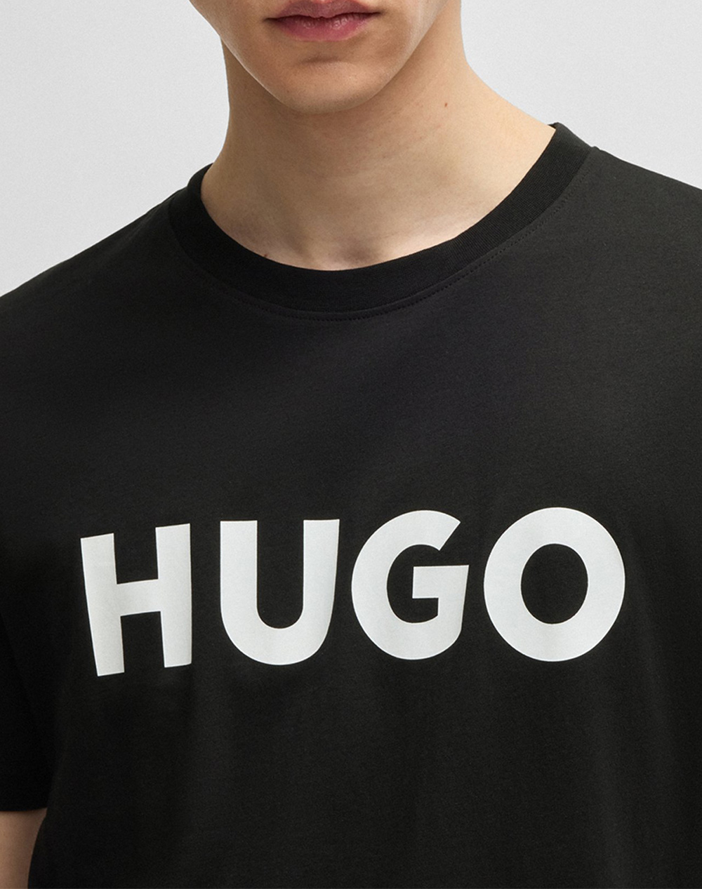 Hugo Dulivio 10229761 01 50467556-002-002 Black ανδρικά ρούχα μπλούζες T-Shirt Politikos Shop Πολιτικός