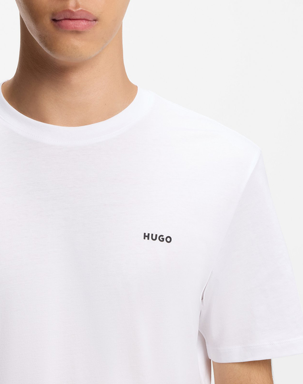 Hugo Dero222 10229761 01 50466158-100-100 White ανδρικά ρούχα μπλούζες T-Shirt Politikos Shop Πολιτικός