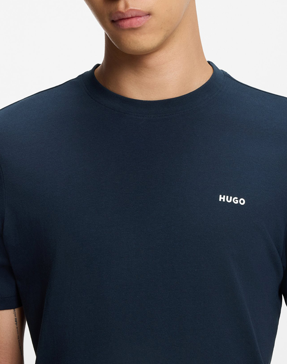 Hugo Dero222 10229761 01 50466158-405-405 Darkblue ανδρικά ρούχα μπλούζες T-Shirt Politikos Shop Πολιτικός