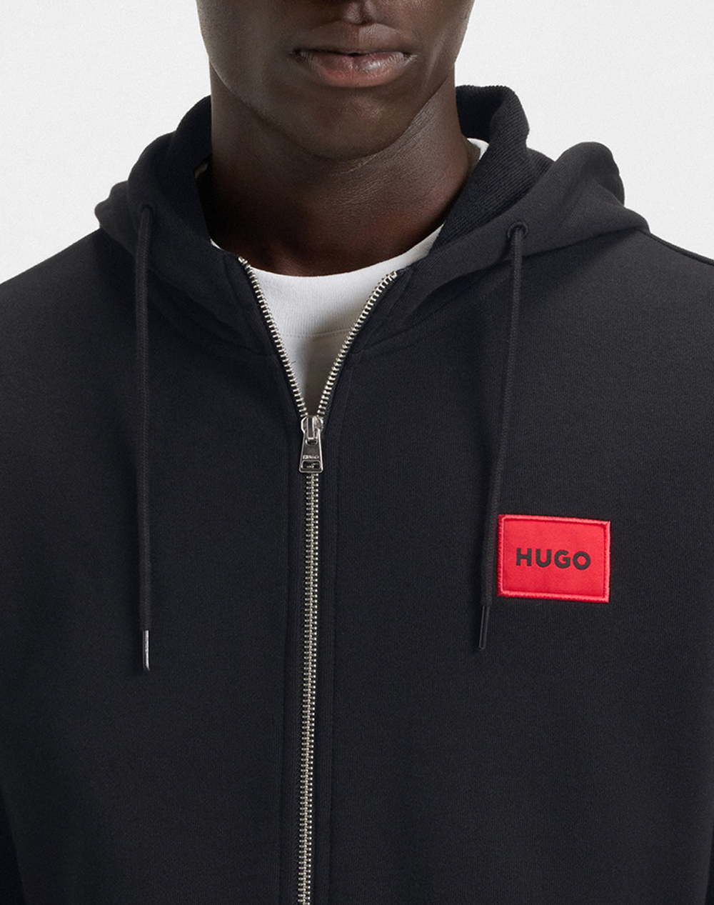 Hugo Daple212 10231445 01 50447972-001-001 Black ανδρικά ρούχα ζακέτες φούτερ Politikos Shop Πολιτικός
