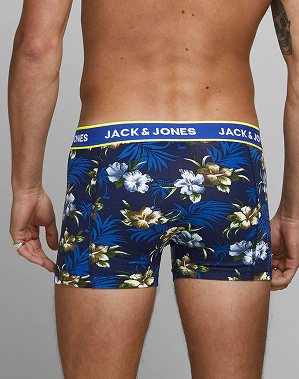 Jack Jones Μποξερ Jacflower Trunks 3 Pack Noos 12171253-Black Black ανδρικά εσώρουχα Σλιπ Politikos Shop Πολιτικός