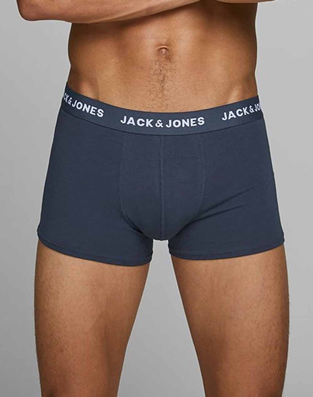 JACK&JONES ΜΠΟΞΕΡ JACANTHONY TRUNKS 3 PACK 12171946-Blue Nights NavyBlue φωτογραφία