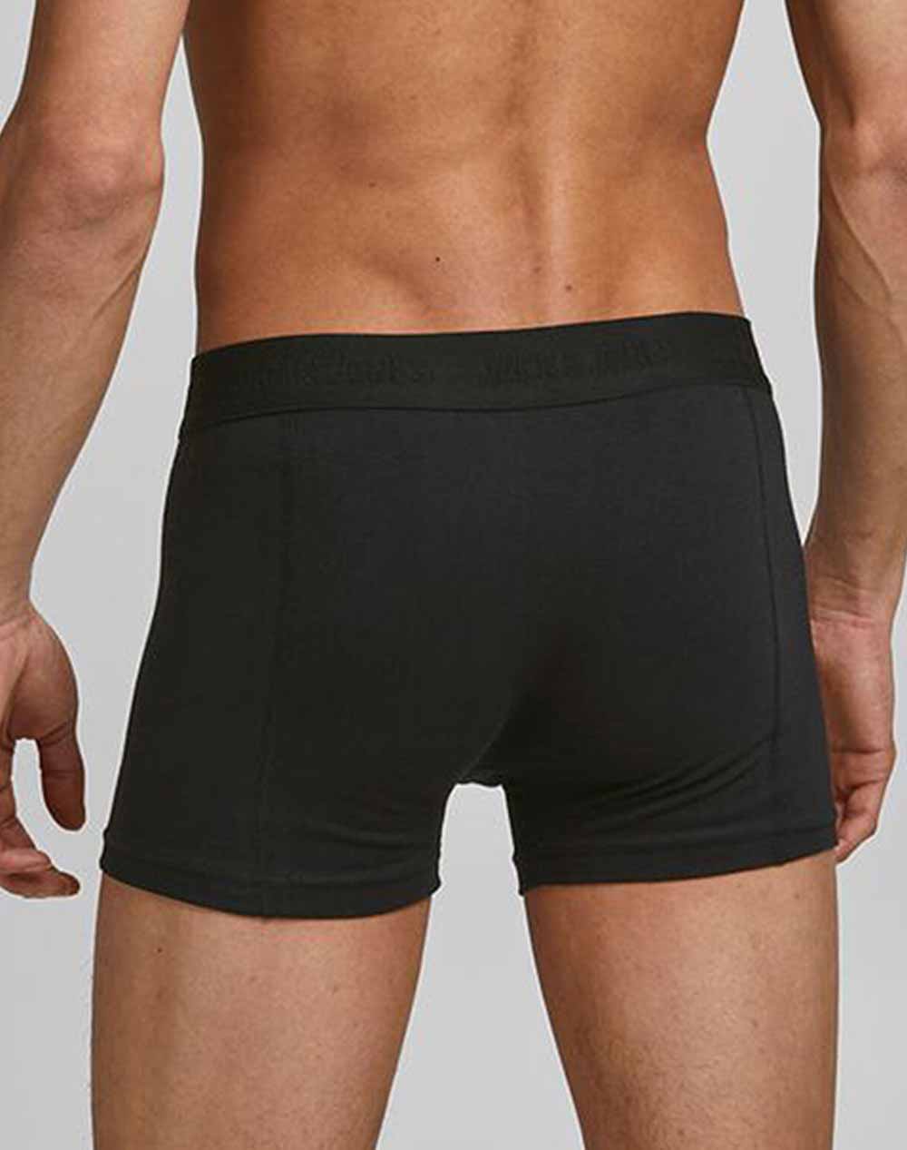 Jack Jones Μποξερ Jacwaistband Trunks 3 Pack Noos 12127816-Black Totalblack ανδρικά εσώρουχα Σλιπ Politikos Shop Πολιτικός