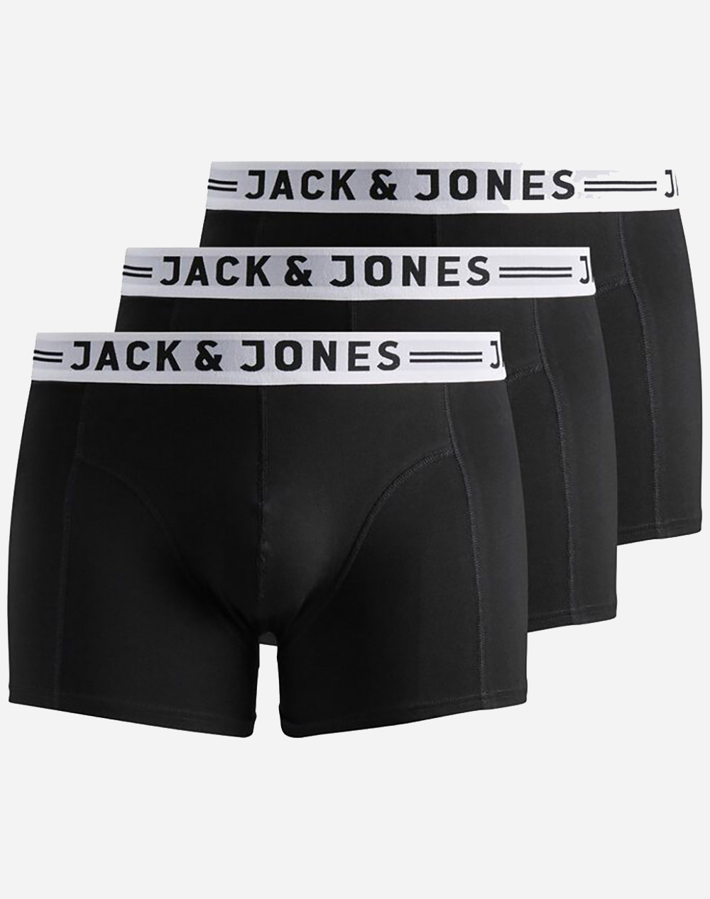 JACK&JONES ΜΠΟΞΕΡ JACSENSE TRUNKS 3-PACK NOOS PS 12147591-BLACK Black
