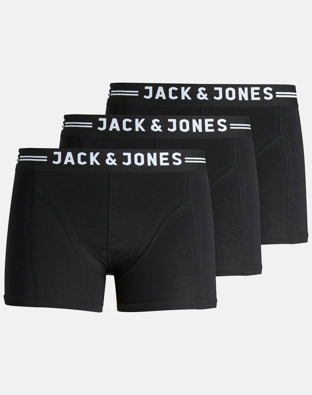 JACK&JONES ΜΠΟΞΕΡ SENSE TRUNKS 3-PACK NOOS 12081832-BLACK Black